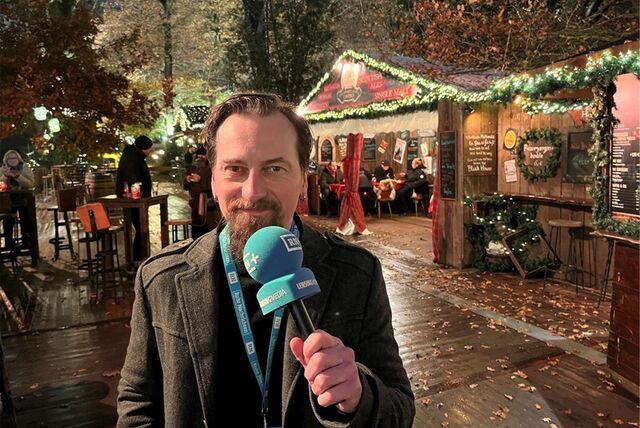 RN-Reporter Björn Althoff berichtet live aus dem Fredenbaumpark.