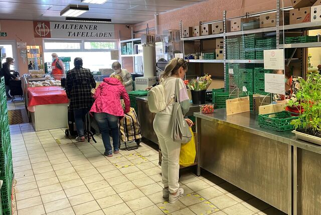 Die Tafel in Haltern in an zwei Tagen in der Woche geöffnet.