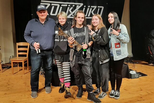 Die Mitglieder der Halterner Rockband „Sweet Disaster“.