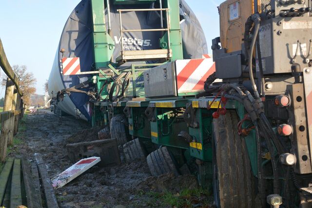 Verunglückter Schwertransport