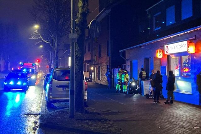 Blaulichter auf Straße
