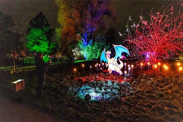 Der Westfalenpark erstrahlt in vielen Farben: Das Winterleuchten 2023 hat begonnen.