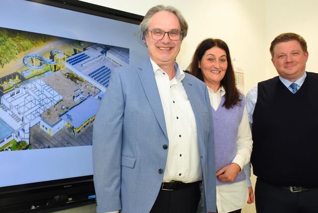 Carsten Schier, Sabine Vogelsang und Andreas Stegemann (v.l.) stellten das neue Aquarell-Konzept vor.