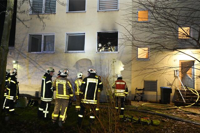 Im ersten Obergeschoss war das Feuer in einer Küche ausgebrochen.