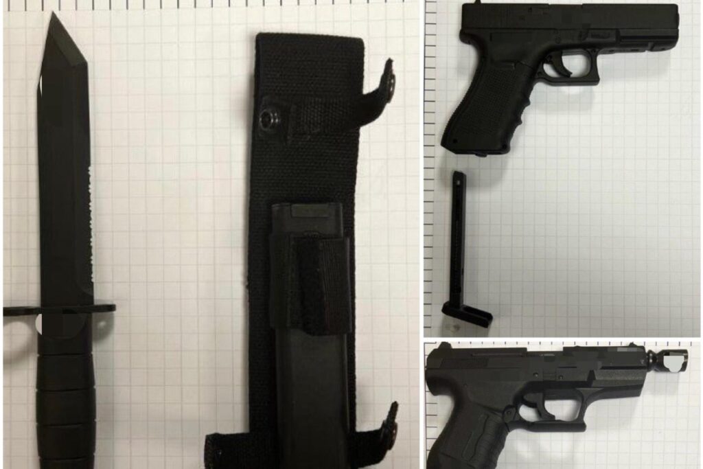 Diese Waffen hatte der 32-Jährige am Dortmunder Hauptbahnhof dabei. Diese Waffen hatte der 32-Jährige am Dortmunder Hauptbahnhof dabei.