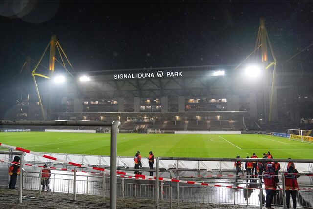 Das Stadion Rote Erde ist verwaist.