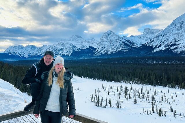 Lisa Bromenne und Jonas Bergmann in Kanada