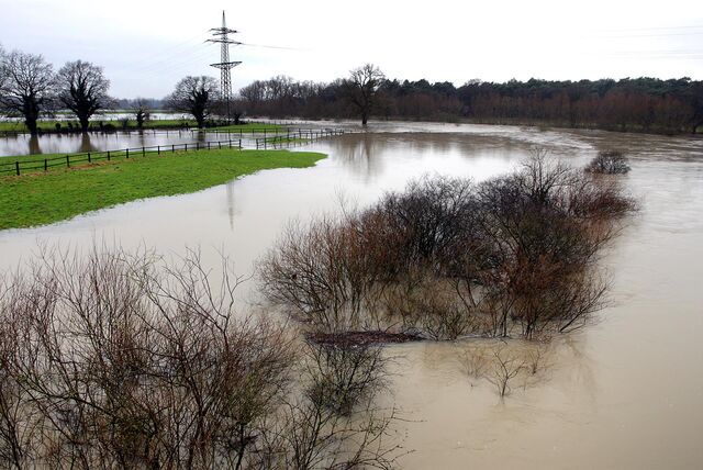 Lippe-Hochwasser in Haltern