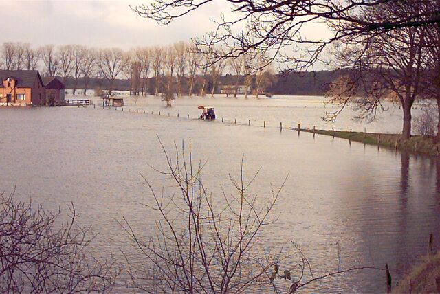 Lippe-Hochwasser in Dorsten 2003