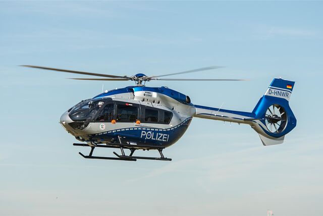 Ein Polizeihubschrauber