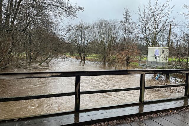 Hochwasser in Syhen.
