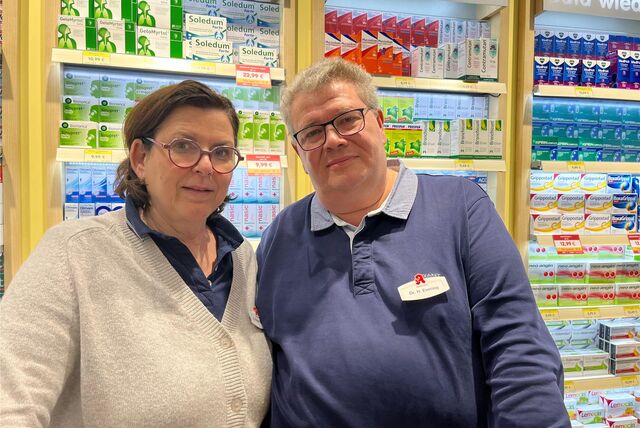 Birgit Meier-Evering und Dr. Horst Evering von der Lipptor-Apotheke in Haltern am See.