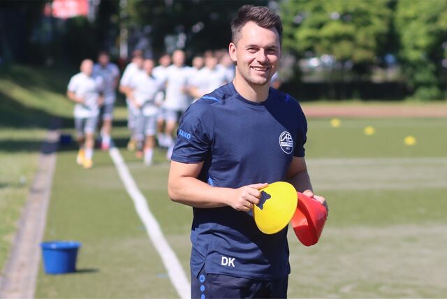 Dennis Korte ist zufrieden mit der Hinrunde des VfB Waltrop II.