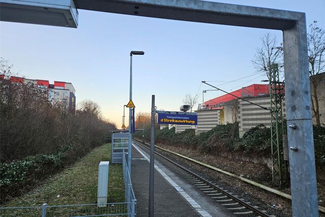 Der Haltepunkt Marl-Mitte.