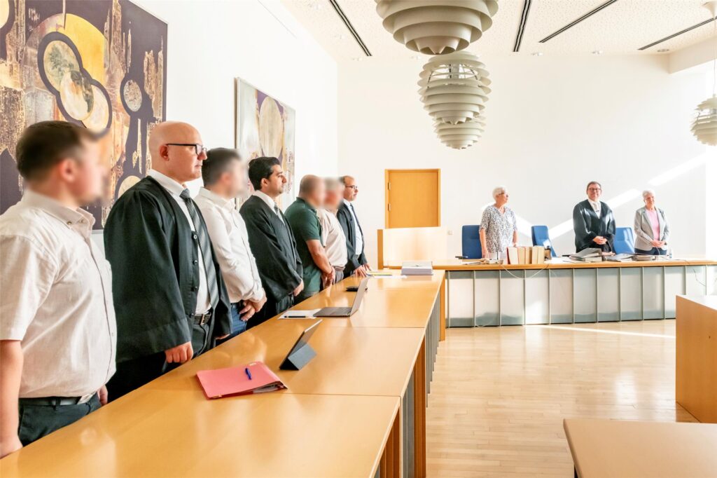 Angeklagte im Gerichtsaal am Amtsgericht Lünen Angeklagte im Gerichtsaal am Amtsgericht Lünen