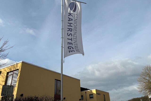 Flagge am Seniorenzentrum Kahrstege in Haltern am See
