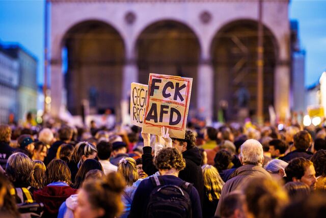 Protest gegen die Afd