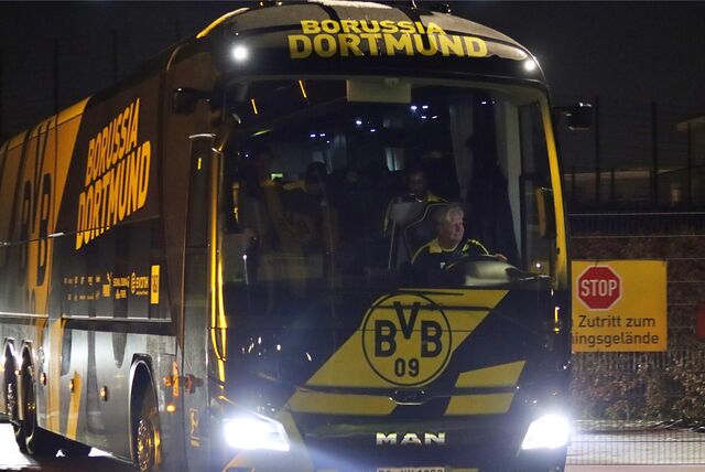 Der Mannschaftsbus des BVB.