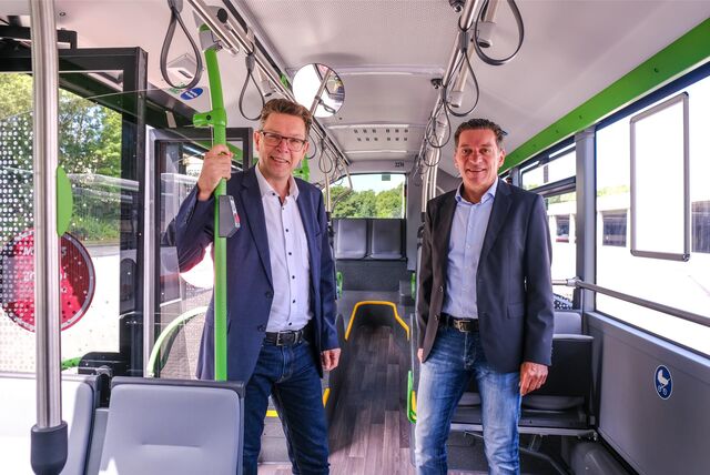 Martin Schmidt, Geschäftsführer der Vestischen, mit dem Prokuristen und „Chefplaner“ Holger Becker (v.l.).