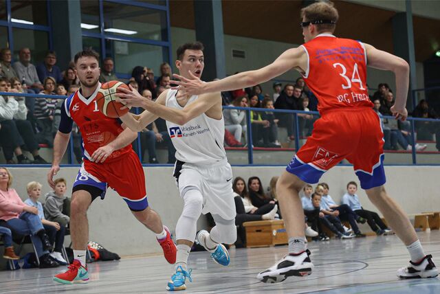 Nils Brinkmann machte eine starke Partie im Trikot der LippeBaskets am Samstag gegen die BBG Herford II.