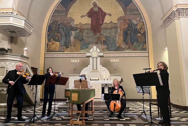 Musiker in der Kirche