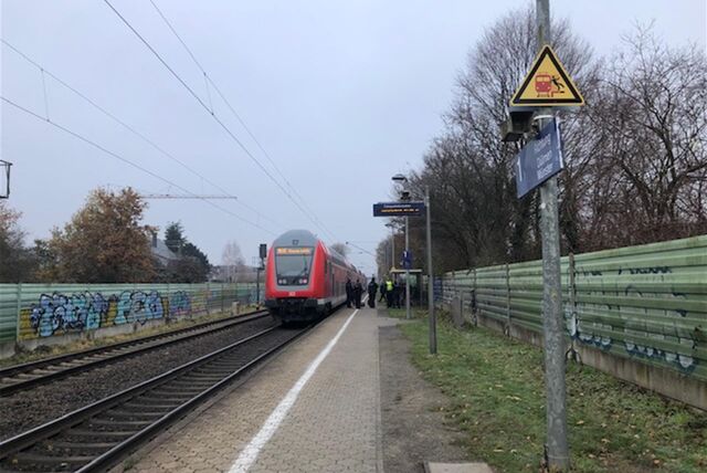 Der Bahnhof in Sythen