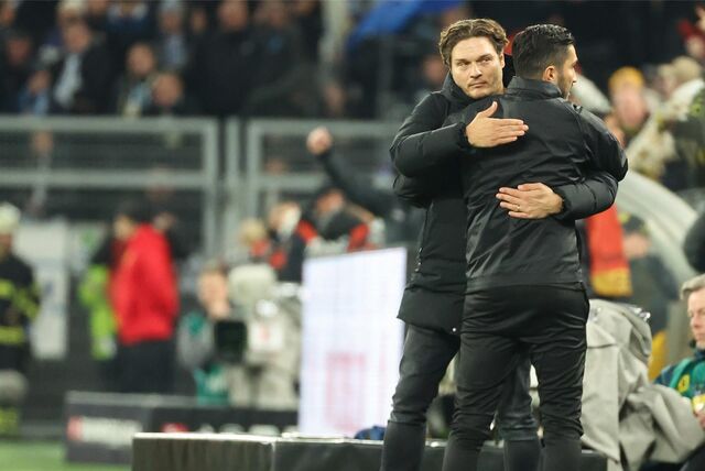 Edin Terzic jubelt mit Nuri Sahin.