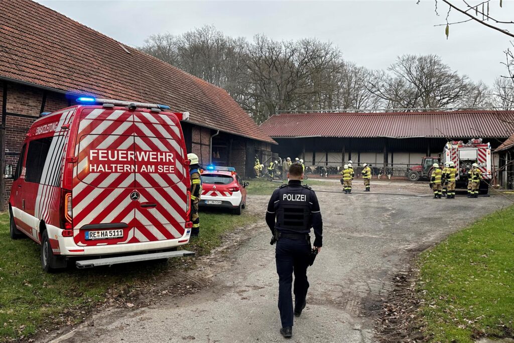 Die Einsatzkräfte waren schnell am Brandort eingetroffen. Die Einsatzkräfte waren schnell am Brandort eingetroffen.