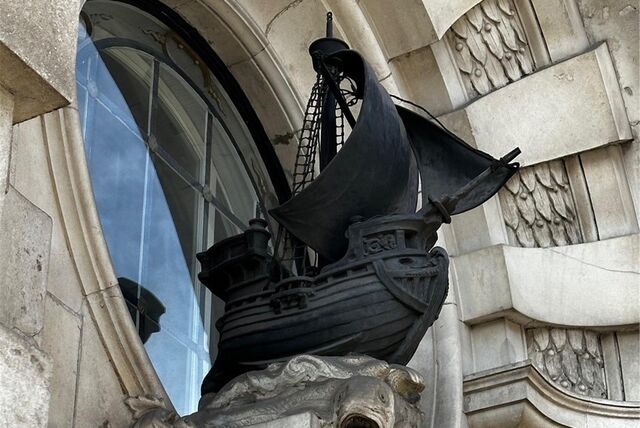 Schiffsepitaph aus London