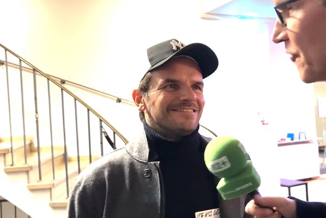 Fernsehkoch Steffen Henssler im Interview mit MZ-Redakteur Heinz-Peter Mohr.