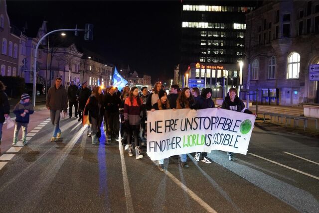 Demonstrationszug in Recklinghausen