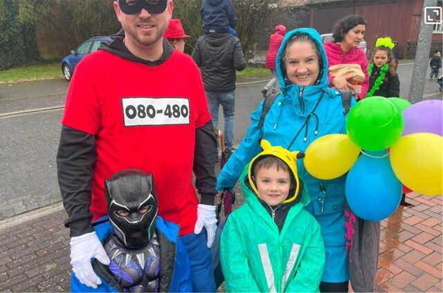 In Hullern feierten die Kinder ausgelassen Karneval.