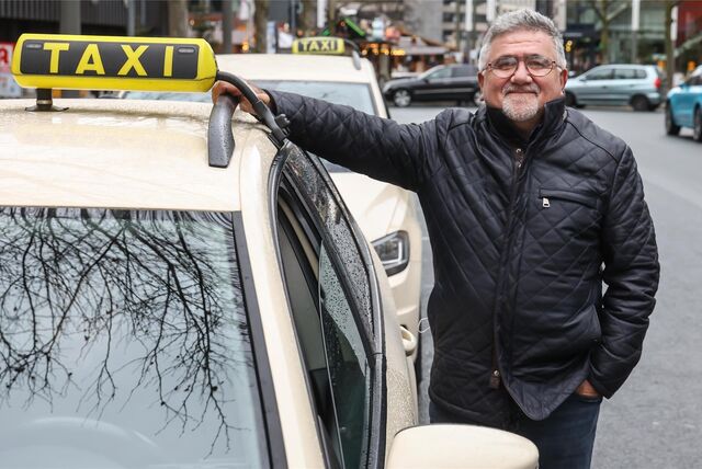 „Wir wünschen uns Ladepunkte, die ausschließlich für Taxis reserviert sind“, sagt Tahir Abkas, erster Vorsitzender von Taxi Dortmund.