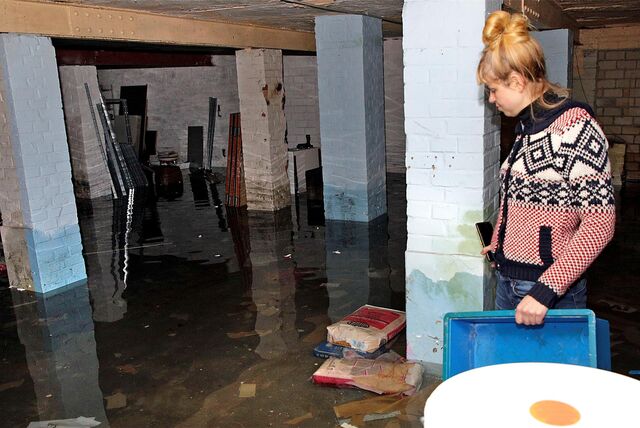 Viele Keller sind beim Hochwasser vollgelaufen, wie hier das Archiv der Kunsthalle Burkamp.