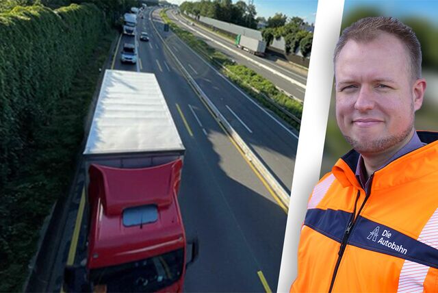 Montage aus A2-Bild und Anton Kurenbach, Pressesprecher der Autobahn GmbH.