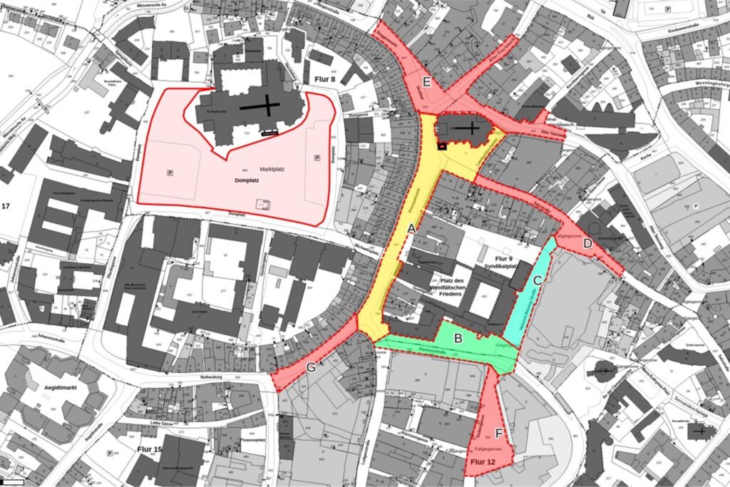 Karte der Innenstadt Münster Karte der Innenstadt Münster