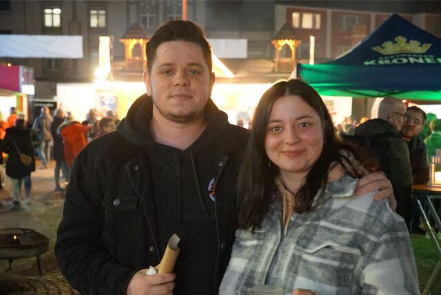 Valeria und Olek aus der Ukraine hatten Spaß.