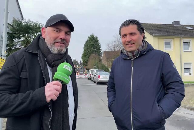 Sebastian Balint (Dattelner Morgenpost; links) und Dirk Lehmanski (Stadt Datteln)