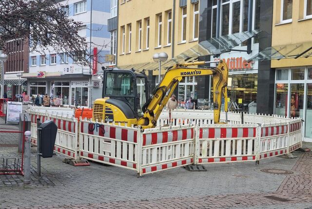 Eine Baustelle in Datteln.