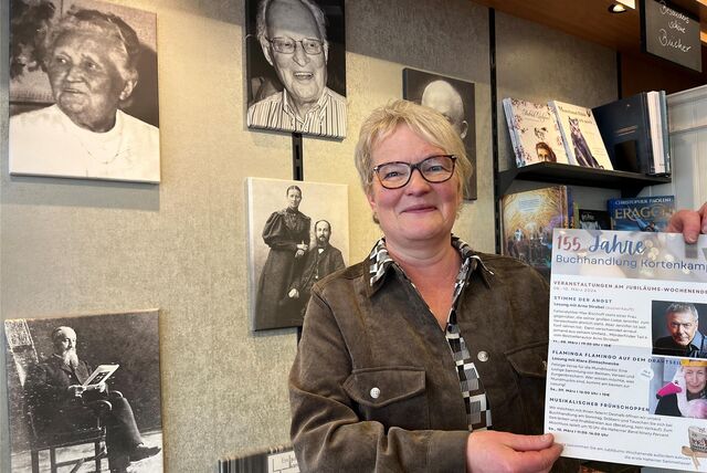 Anne Heine-Hagen in ihrem Buchladen