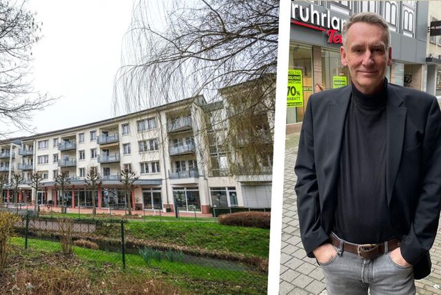 Die Montage zeigt die Residenz am Festspielhaus und Olaf Bachmann aus Recklinghausen.