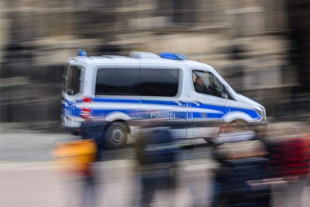 Polizei im Einsatz.