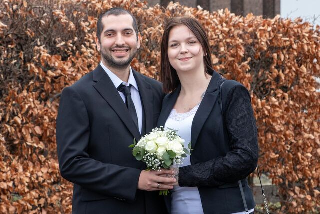 Celina und Robin haben sich getraut. Am 21. Februar haben sie auf dem Standesamt Castrop-Rauxel geheiratet.