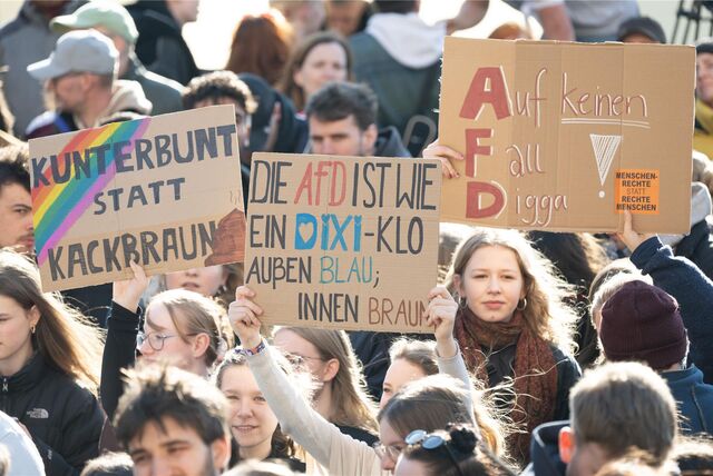 Demo gegen die AfD