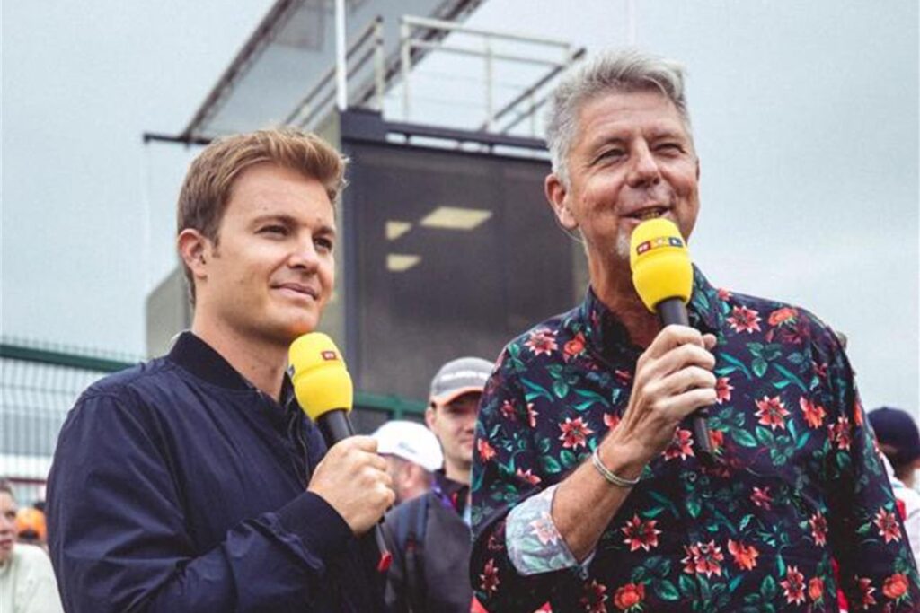 Heiko Waßer (r.),  hier mit dem früheren Weltmeister Nico Rosberg. 