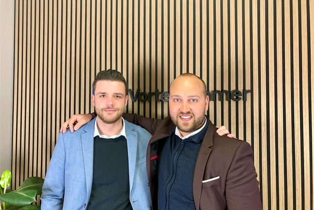 Zwei Geschäftspartner mit Vision: Fabian Bröggelhoff (r.) und Marco Czappek.
