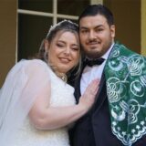 Chantal und Ugur Toslu haben standesamtlich in Datteln geheiratet.