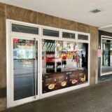 Der geschlossene Imbiss  „Oliv Grill-Restaurant“ in der Dortmunder Innenstadt.