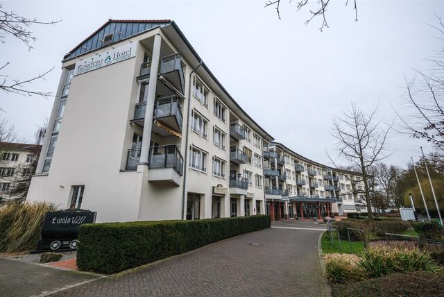 Die Residenz am Festspielhaus in Recklinghausen von außen.