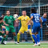 Am vierten Westfalenliga-Rückrundenspieltag keine Siege verbuchen konnten der SV Wacker Obercastrop (blaue Trikots) und der BSV Schüren (in Grün).